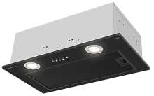 Вытяжка кухонная MEFERI INBOX52BK LIGHT, 52 см, встраиваемая, черная, производительность 650 м3/ч, 3