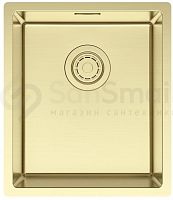 Мойка Paulmark LASSAN 38 UNI, нерж. сталь, LA38-LG, светлое золото, 380х440мм, Paulmark