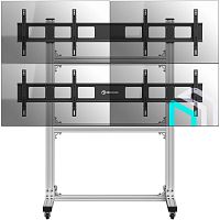 Напольный мобильный стенд видеостен 2х2 ONKRON ONKRON FSPRO2L-22