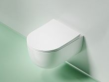 Подвесной унитаз Модена (Modena) Безободковый (Rimless) CN6063MW