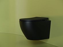 Подвесной унитаз Уно (Uno) Безободковый (Rimless) CN11001MB