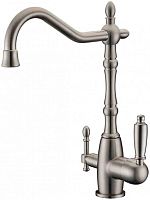 Смеситель ZorG Sanitary ZR 312 YF-33-NICKEL для кухонной мойки