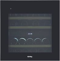 Встраиваемый винный шкаф Korting KFW 604 DB GN