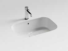 Раковина встраиваемая снизу Ceramicanova Эра (Era), с отверстием слива - перелива, 570x395x195 мм, б