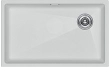 Мойка Paulmark LUMI 74UNI-SKEW, IT-GRANIT, LU74SK-WH, белый, 740х440, Paulmark