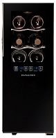 Винный шкаф DUNAVOX DAT-12.33DC черный, на 12 бутылок