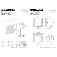 Шкаф винный встраиваемый DUNAVOX  DAU-45.125DSS.TO