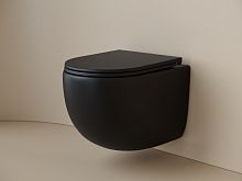 Подвесной унитаз Пик (Up) безободковый, смыв Торнадо CN4007MB