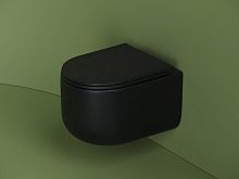 Подвесной унитаз Ульма (Ulma) Безободковый (Rimless) CN4006MB