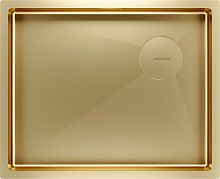 Мойка Paulmark нерж. сталь Paulmark NEXT-SKEW 54 UNI, PM885444-BG, брашированное золото, 540х440мм, 