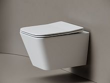 Унитаз подвесной Миро (Miro) CN11003T торнадо 3.0 сиденье микролифт белый