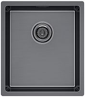 Мойка Paulmark YUNI 39 UNI, нерж. сталь, YU39-GM, вороненая сталь, 390х440мм, Paulmark