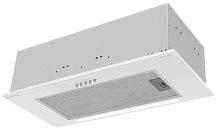 Вытяжка кухонная MEFERI SMARTBOX60WH LIGHT, 60 см, встраиваемая, белая, производительность 650 м3/ч,