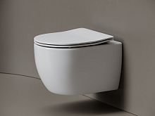 Унитаз подвесной Ceramicanova Игра (Play) 49 см торнадо сиденье микролифт крепления белый CN3001T