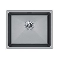 Мойка Paulmark LUMI 55UNI, IT-GRANIT, LU55-GRM, серый металлик, 555х460, Paulmark