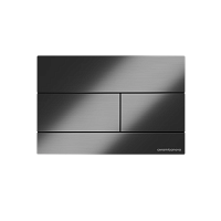 Кнопка смыва Баланс (Balance) Прямоугольник (Rect), вороненая сталь, CN12-004GG