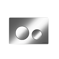 Кнопка смыва Баланс (Balance) Круг (Circle), хром матовый, CN12-001M